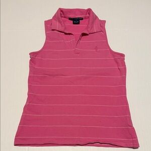 Ralph Lauren Blue Label Pink Striped Tank Top S